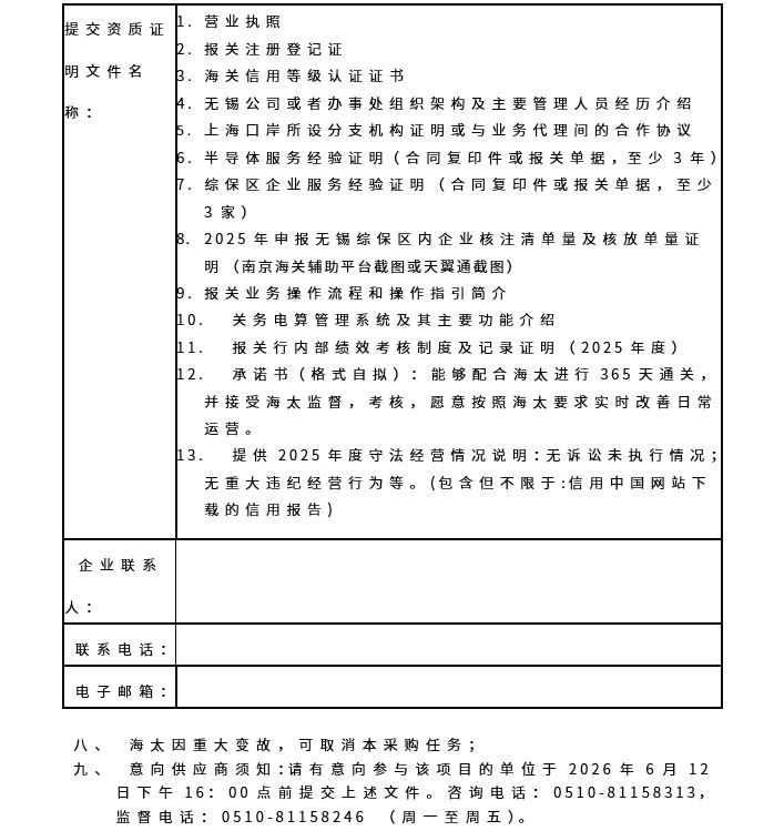 星耀国际官网委托代理报关项目约请招标布告(图3)